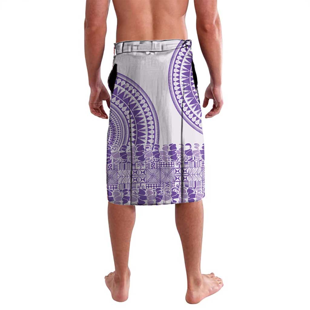Purple Niue Language Week Lavalava The Rock Coconut Crab - Siapo Pattern LT14 - Polynesian Pride