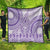 Purple Niue Language Week Quilt The Rock Coconut Crab - Siapo Pattern