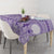 Purple Niue Language Week Tablecloth The Rock Coconut Crab - Siapo Pattern