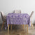 Purple Niue Language Week Tablecloth The Rock Coconut Crab - Siapo Pattern