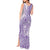 Purple Niue Language Week Tank Maxi Dress The Rock Coconut Crab - Siapo Pattern