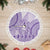 Purple Niue Language Week Tree Skirt The Rock Coconut Crab - Siapo Pattern