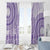 Purple Niue Language Week Window Curtain The Rock Coconut Crab - Siapo Pattern