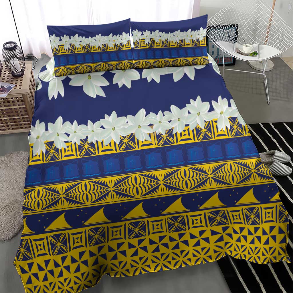 Tokelau Language Week Bedding Set Tokelauan Tuluma With Gardenia Thunbergia