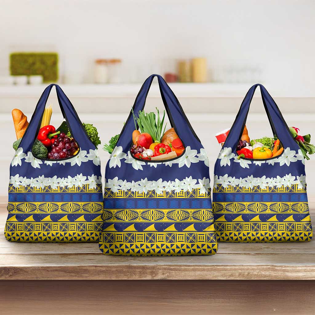 Tokelau Language Week Grocery Bag Tokelauan Tuluma With Gardenia Thunbergia