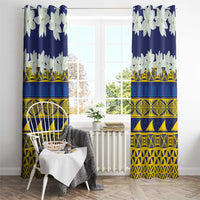 Tokelau Language Week Window Curtain Tokelauan Tuluma With Gardenia Thunbergia
