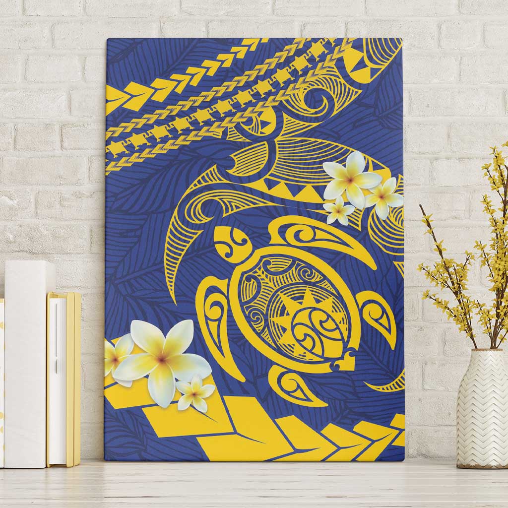 Te Vaiaho o te Gagana Tokelau Canvas Wall Art Polynesian Turtle - Malo Ni!
