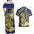 Te Vaiaho o te Gagana Tokelau Couples Matching Off Shoulder Maxi Dress and Hawaiian Shirt Polynesian Turtle - Malo Ni!