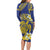 Te Vaiaho o te Gagana Tokelau Family Matching Long Sleeve Bodycon Dress and Hawaiian Shirt Polynesian Turtle - Malo Ni!