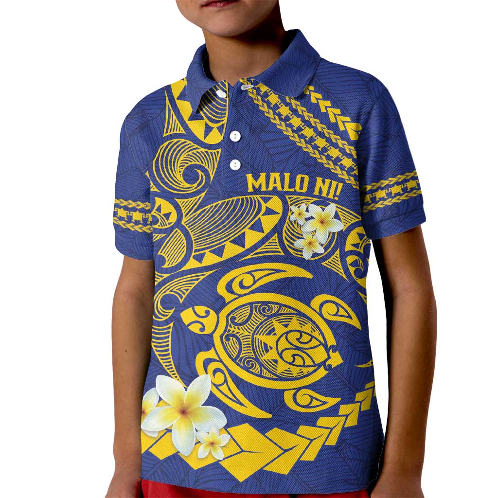 Te Vaiaho o te Gagana Tokelau Kid Polo Shirt Polynesian Turtle - Malo Ni!