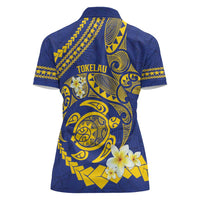Te Vaiaho o te Gagana Tokelau Women Polo Shirt Polynesian Turtle - Malo Ni!