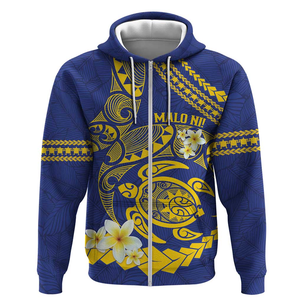 Te Vaiaho o te Gagana Tokelau Zip Hoodie Polynesian Turtle - Malo Ni!