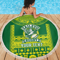 Fiji Tailevu Rugby Custom Beach Blanket Go Champions Fijian Tapa Pattern LT14 - Polynesian Pride