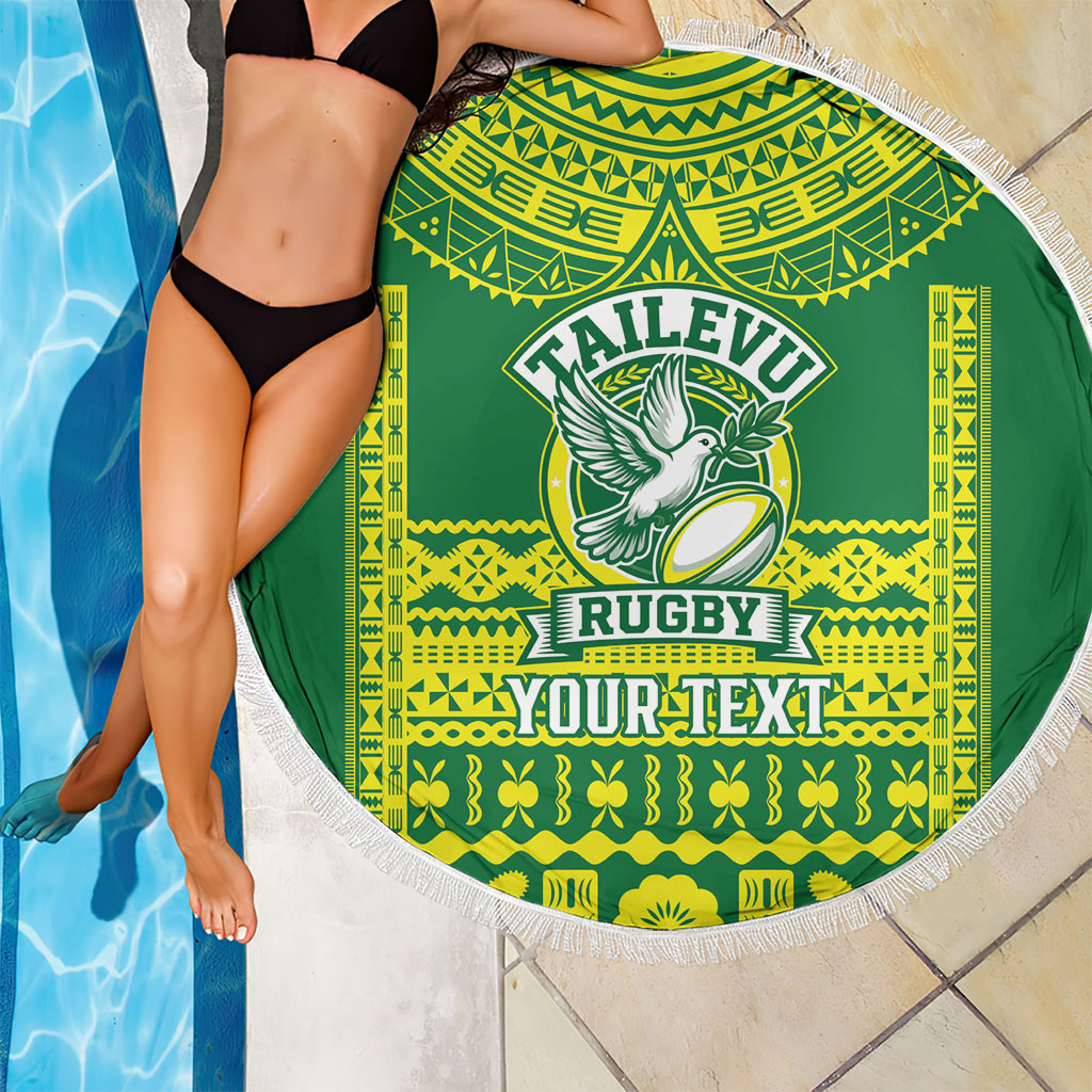 Fiji Tailevu Rugby Custom Beach Blanket Go Champions Fijian Tapa Pattern LT14 - Polynesian Pride