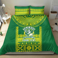 Fiji Tailevu Rugby Custom Bedding Set Go Champions Fijian Tapa Pattern LT14 - Polynesian Pride