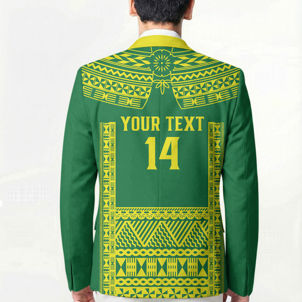 Fiji Tailevu Rugby Custom Blazer Go Champions Fijian Tapa Pattern LT14 - Polynesian Pride