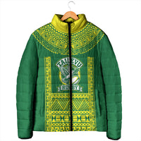 Fiji Tailevu Rugby Custom Padded Jacket Go Champions Fijian Tapa Pattern LT14 - Polynesian Pride