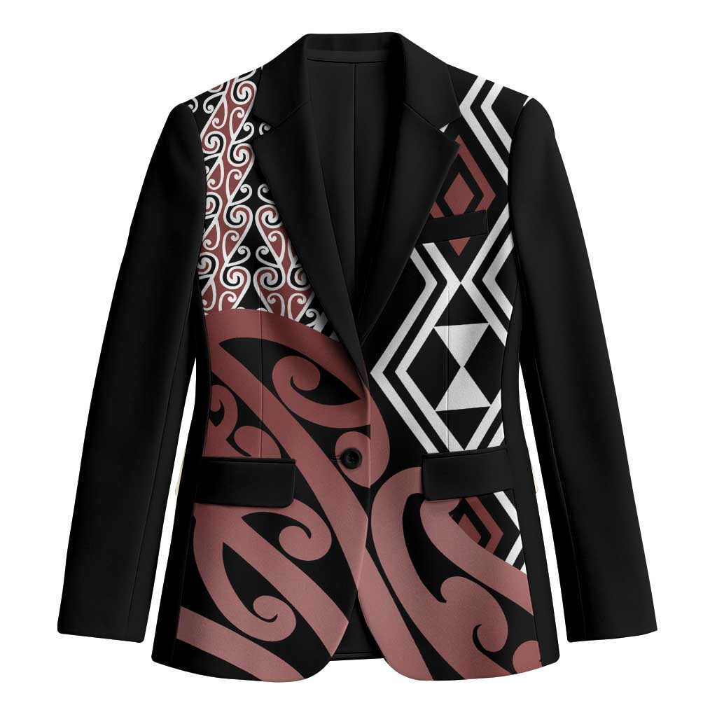 New Zealand Blazer Aotearoa Kowhaiwhai Mix Taniko Art - Polynesian Pride