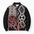 New Zealand Bomber Puffer Jacket Aotearoa Kowhaiwhai Mix Taniko Art - Polynesian Pride