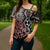 New Zealand Cross Shoulder Shirt Aotearoa Kowhaiwhai Mix Taniko Art - Polynesian Pride