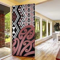 New Zealand Door Cover Aotearoa Kowhaiwhai Mix Taniko Art - Polynesian Pride