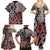 New Zealand Family Matching Summer Maxi Dress and Hawaiian Shirt Aotearoa Kowhaiwhai Mix Taniko Art LT14 - Polynesian Pride