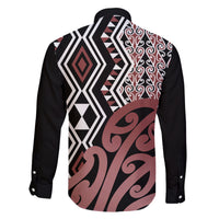 New Zealand Family Matching Tank Maxi Dress and Hawaiian Shirt Aotearoa Kowhaiwhai Mix Taniko Art LT14 - Polynesian Pride