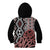 New Zealand Kid Hoodie Aotearoa Kowhaiwhai Mix Taniko Art LT14 - Polynesian Pride