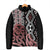 New Zealand Padded Jacket Aotearoa Kowhaiwhai Mix Taniko Art - Polynesian Pride
