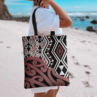 New Zealand Tote Bag Aotearoa Kowhaiwhai Mix Taniko Art - Polynesian Pride