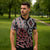 New Zealand Zipper Polo Shirt Aotearoa Kowhaiwhai Mix Taniko Art - Polynesian Pride