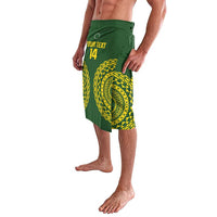 Custom Avaiki Cook Islands Rugby Lavalava Kuki Airani Tatau Green - Polynesian Pride