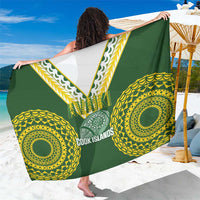 Avaiki Cook Islands Rugby Sarong Kuki Airani Tatau Green - Polynesian Pride