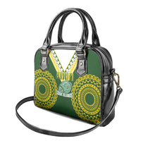 Avaiki Cook Islands Rugby Shoulder Handbag Kuki Airani Tatau Green - Polynesian Pride