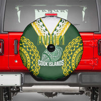 Avaiki Cook Islands Rugby Spare Tire Cover Kuki Airani Tatau Green - Polynesian Pride