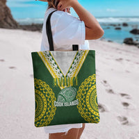 Avaiki Cook Islands Rugby Tote Bag Kuki Airani Tatau Green - Polynesian Pride