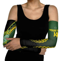 Custom Avaiki Cook Islands Rugby Arm Sleeves Kuki Airani Tatau Black - Polynesian Pride