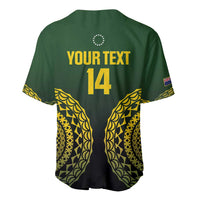 Custom Avaiki Cook Islands Rugby Baseball Jersey Kuki Airani Tatau Black - Polynesian Pride