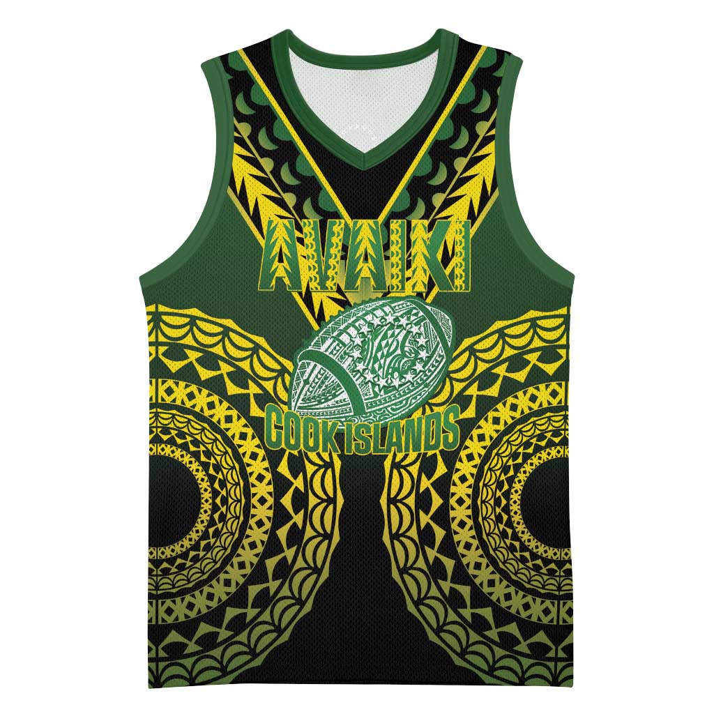 Custom Avaiki Cook Islands Rugby Basketball Jersey Kuki Airani Tatau Black - Polynesian Pride