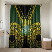 Avaiki Cook Islands Rugby Bathroom Set Kuki Airani Tatau Black - Polynesian Pride