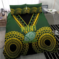 Avaiki Cook Islands Rugby Bedding Set Kuki Airani Tatau Black - Polynesian Pride