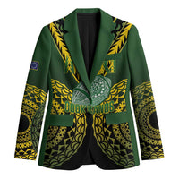 Custom Avaiki Cook Islands Rugby Blazer Kuki Airani Tatau Black - Polynesian Pride