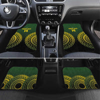 Custom Avaiki Cook Islands Rugby Car Mats Kuki Airani Tatau Black - Polynesian Pride