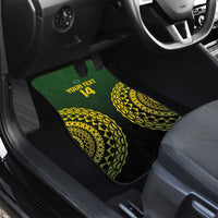 Custom Avaiki Cook Islands Rugby Car Mats Kuki Airani Tatau Black - Polynesian Pride