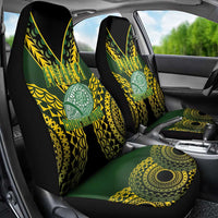 Avaiki Cook Islands Rugby Car Seat Cover Kuki Airani Tatau Black - Polynesian Pride