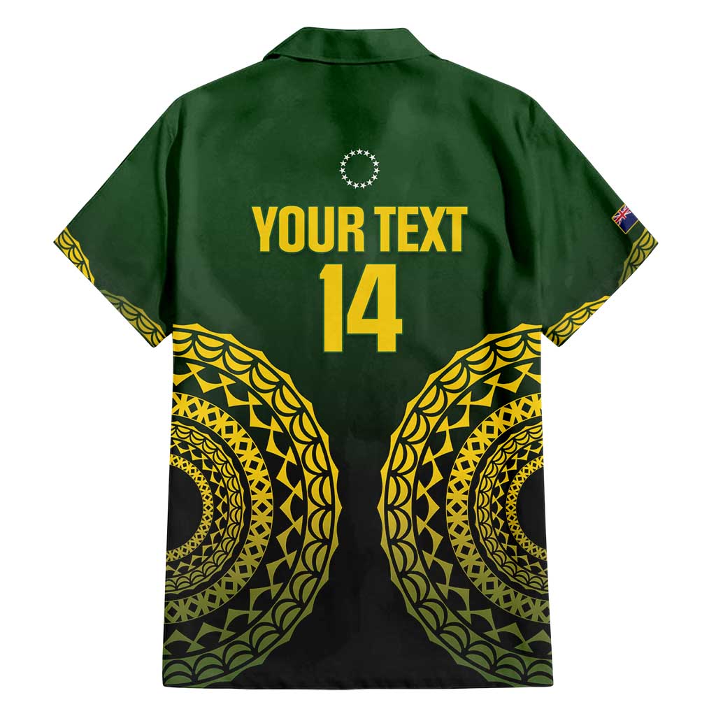 Custom Avaiki Cook Islands Rugby Family Matching Puletasi and Hawaiian Shirt Kuki Airani Tatau Black - Polynesian Pride