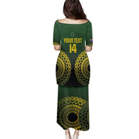 Custom Avaiki Cook Islands Rugby Family Matching Puletasi and Hawaiian Shirt Kuki Airani Tatau Black - Polynesian Pride