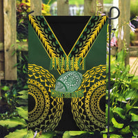 Avaiki Cook Islands Rugby Garden Flag Kuki Airani Tatau Black - Polynesian Pride