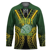 Custom Avaiki Cook Islands Rugby Hockey Jersey Kuki Airani Tatau Black - Polynesian Pride