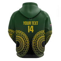 Custom Avaiki Cook Islands Rugby Hoodie Kuki Airani Tatau Black - Polynesian Pride